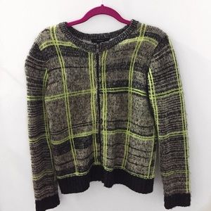 FOREVER21 NEON striped Knit Jacket